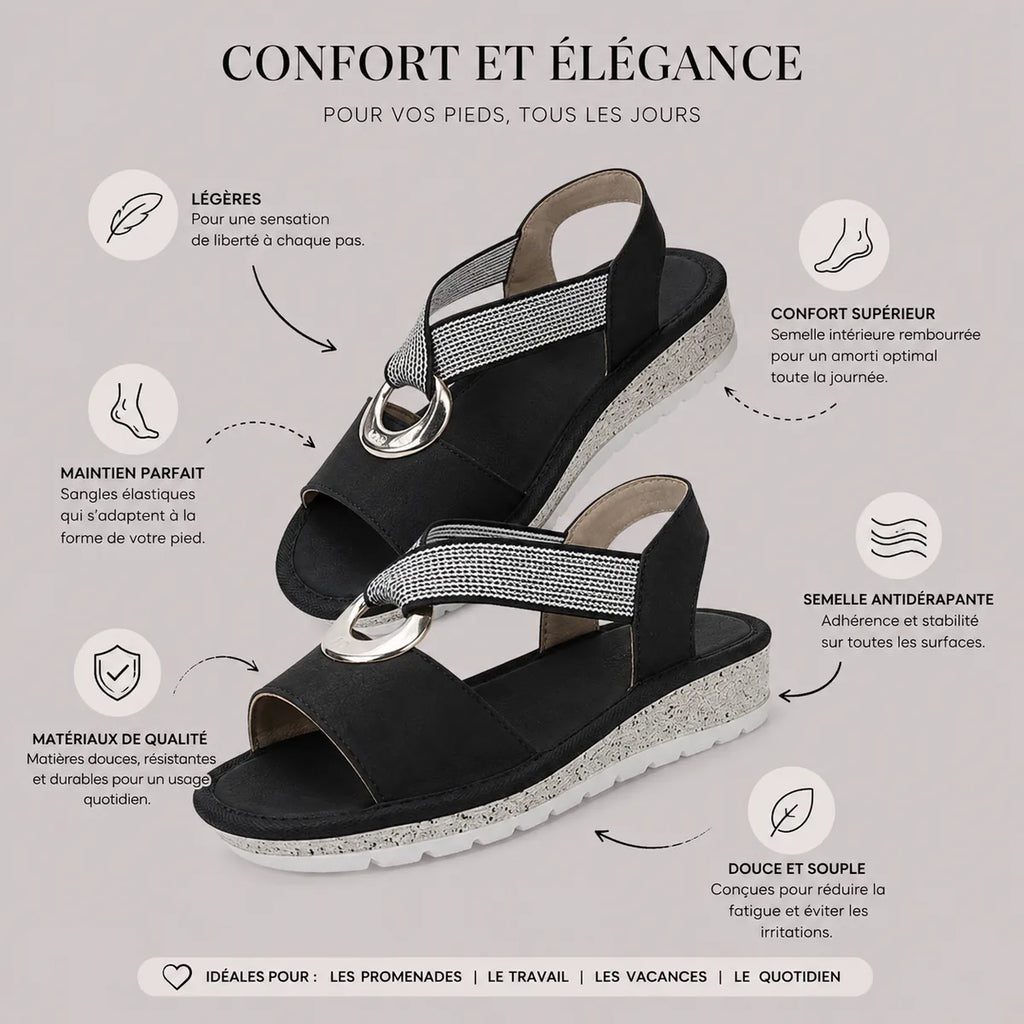 Élianne | Sandales confort ajustables