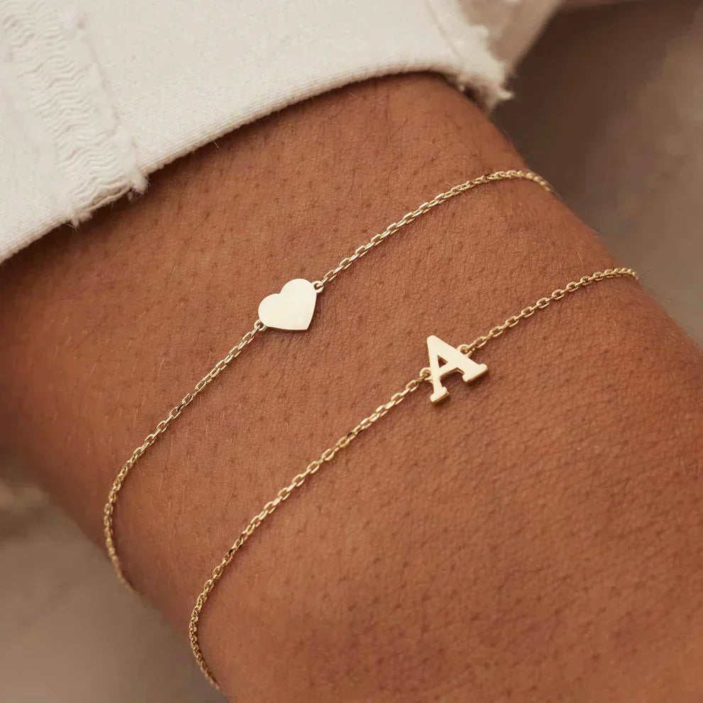 PULSERA MINIMAL CON INICIAL