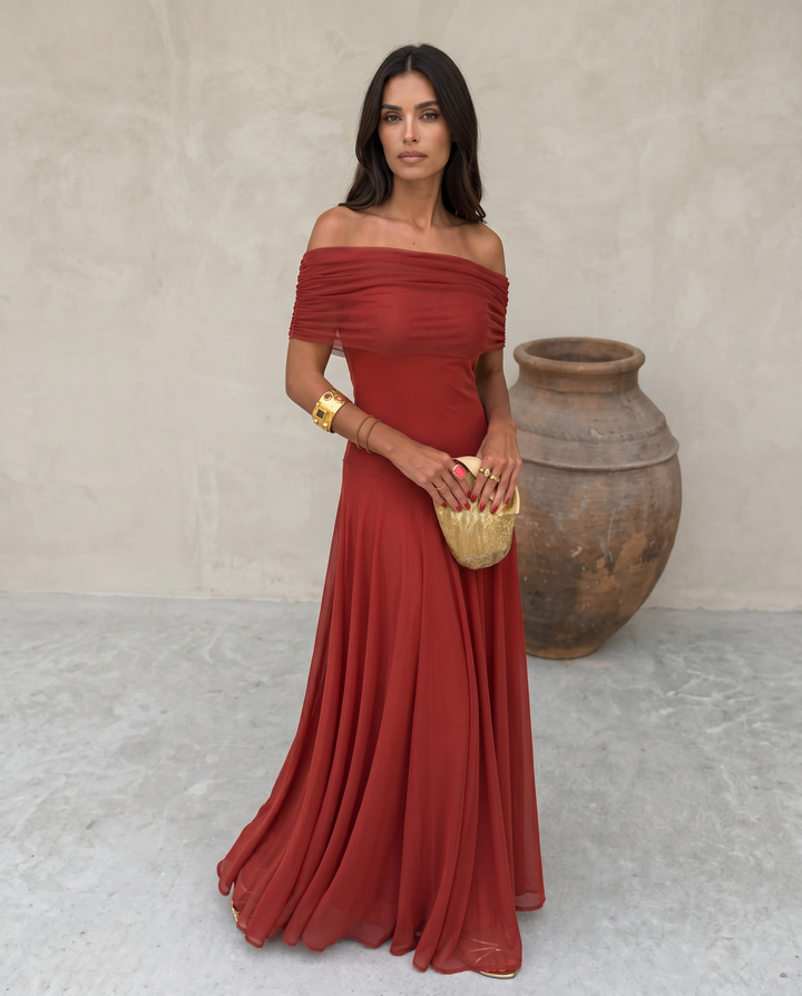 VESTIDO TOLEDO EN ROJO